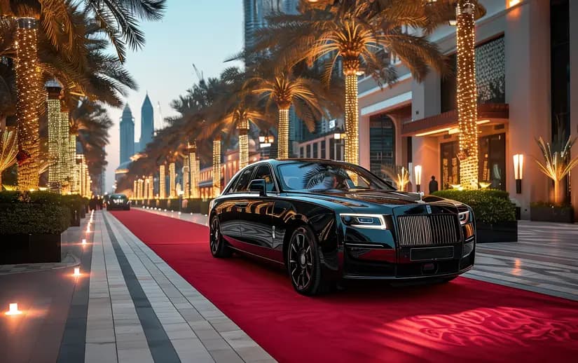 Luxury chauffeur service Dubai Abu Dhabi Sharjah - professional private driver UAE