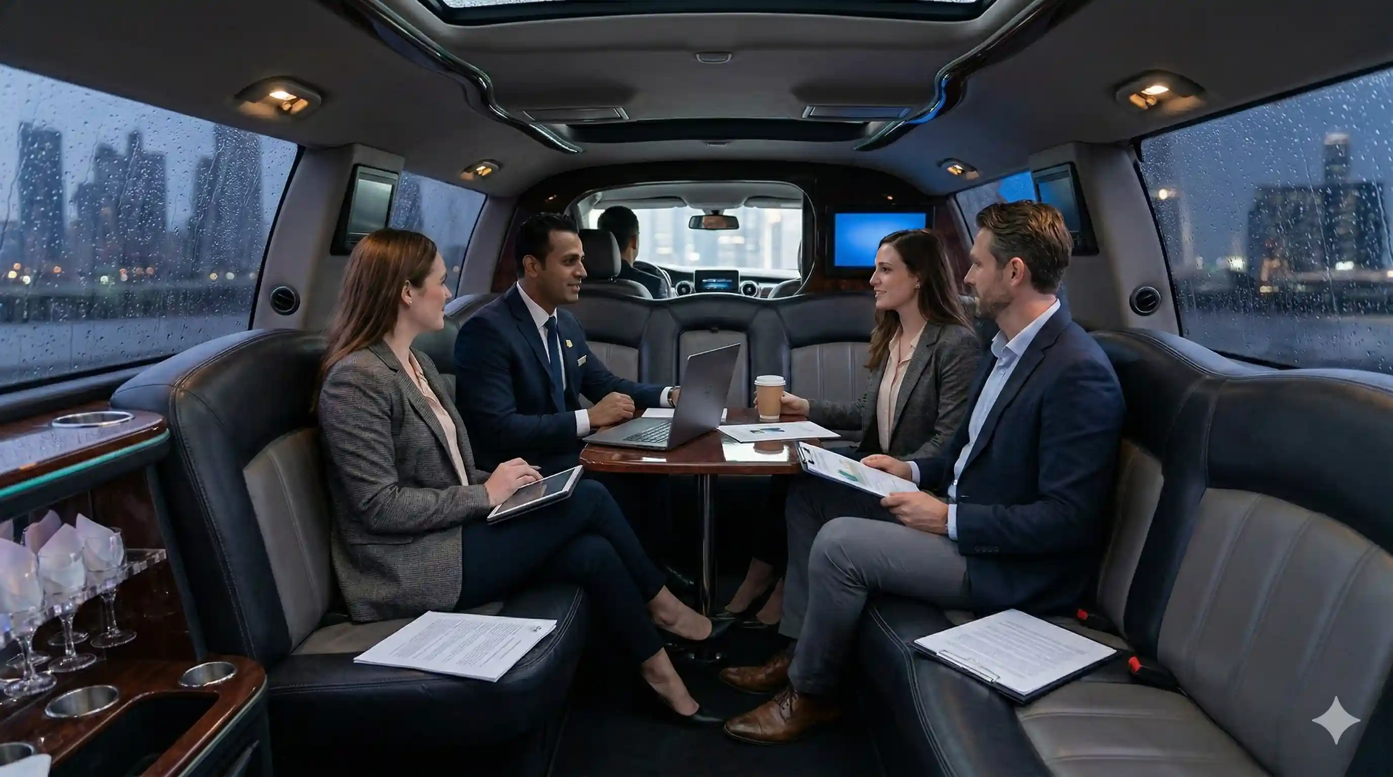 Corporate chauffeur service Dubai Abu Dhabi Sharjah - executive car hire with driver UAE