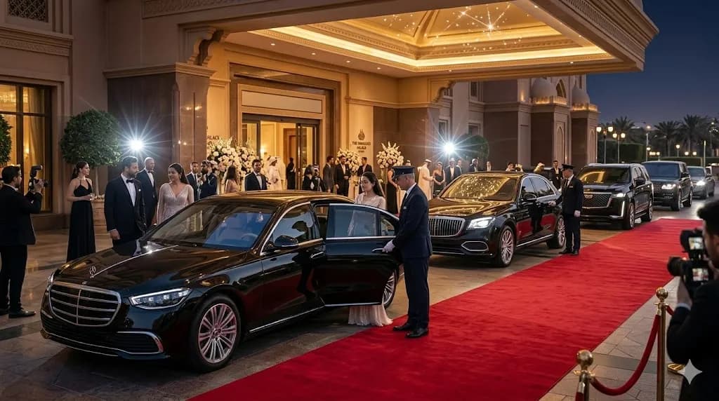Event transport Dubai Abu Dhabi Sharjah - luxury coach group chauffeur hire GITEX UAE
