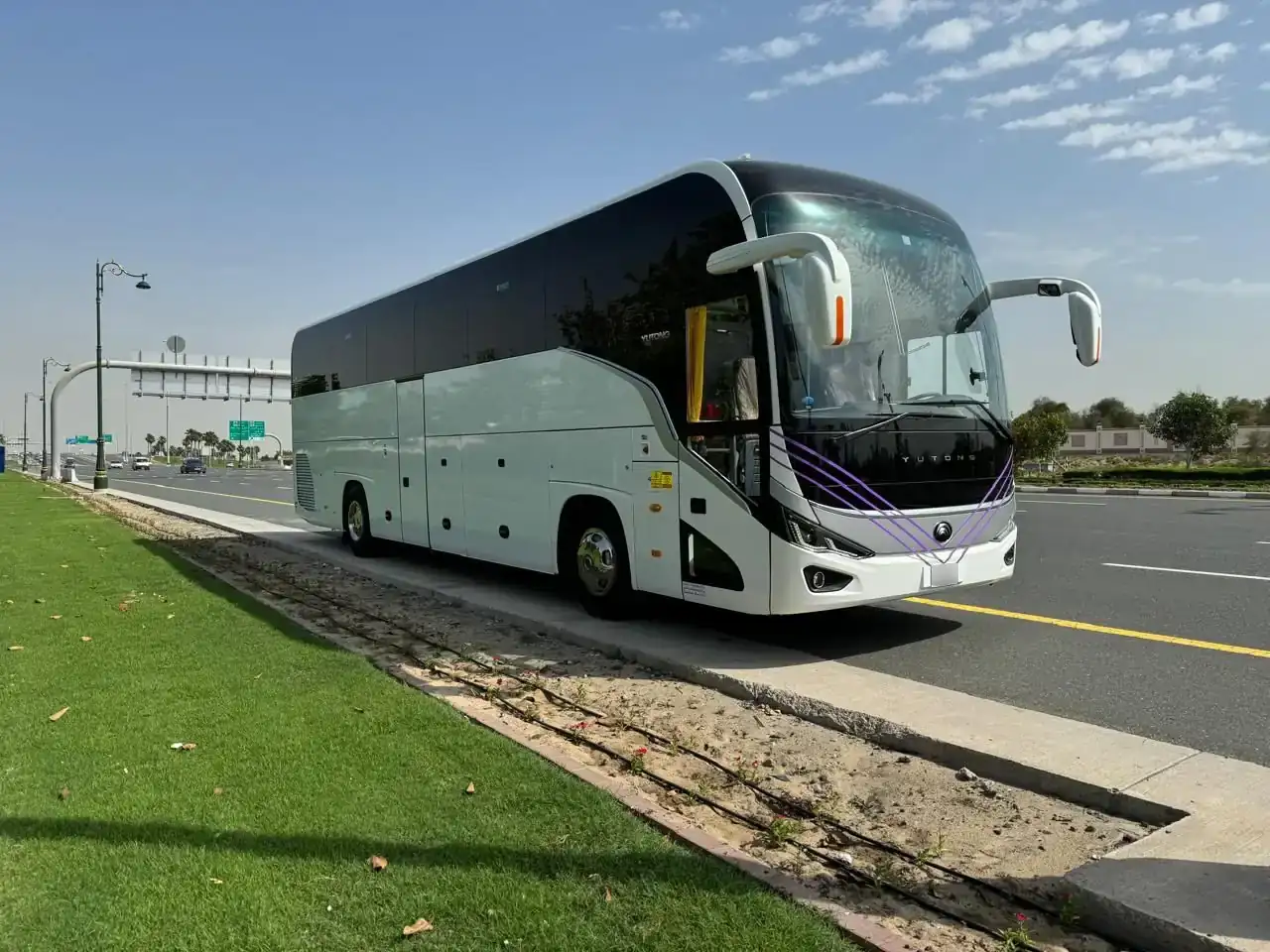 Luxury coach bus rental Dubai Abu Dhabi Sharjah - 35 50 seater group transport UAE events