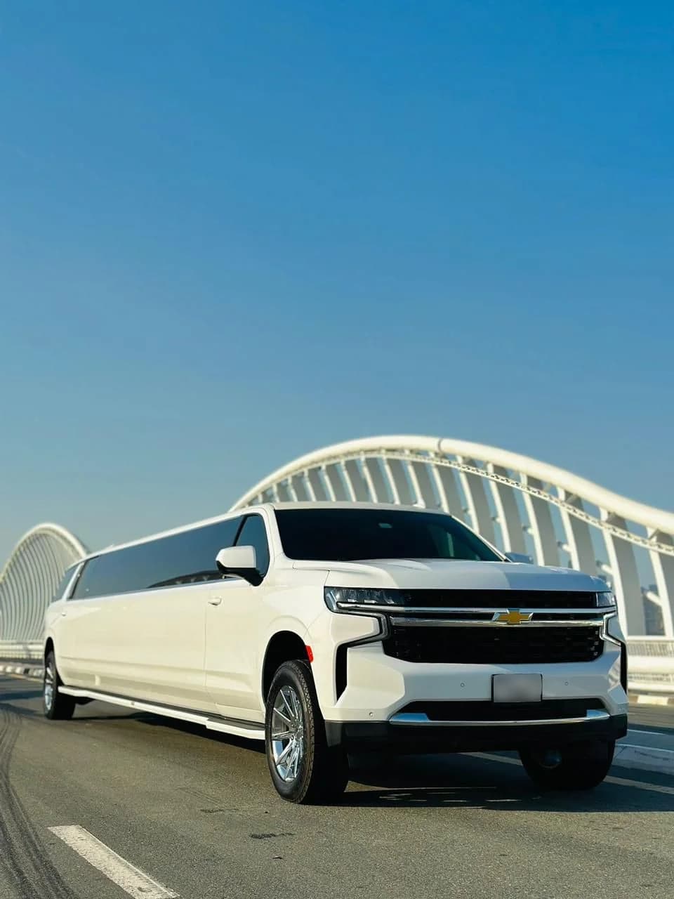 Chevy Suburban Titanium Limousine chauffeur hire Dubai Abu Dhabi Sharjah