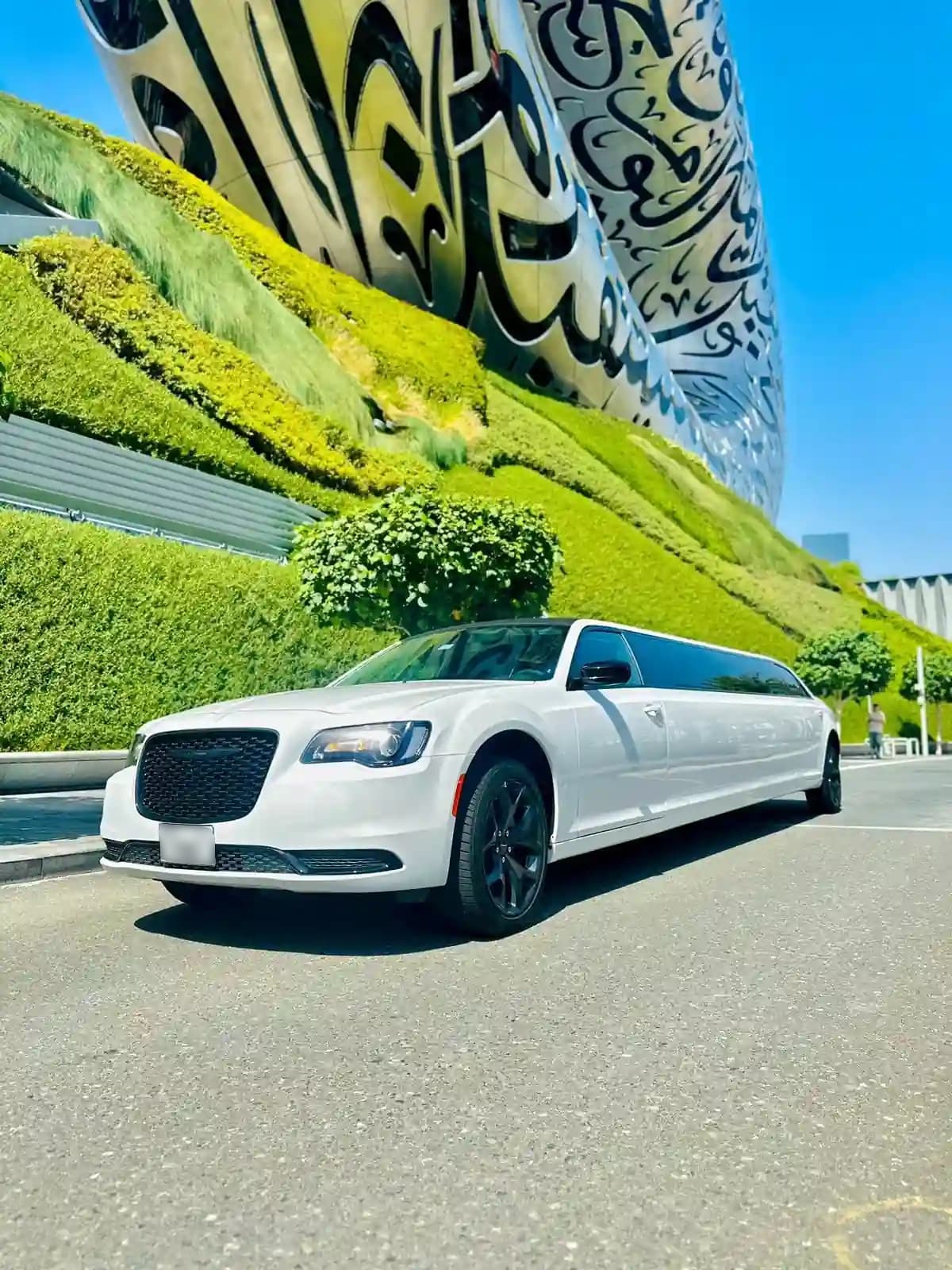 Chrysler Emerald Limousine chauffeur hire Dubai Abu Dhabi Sharjah