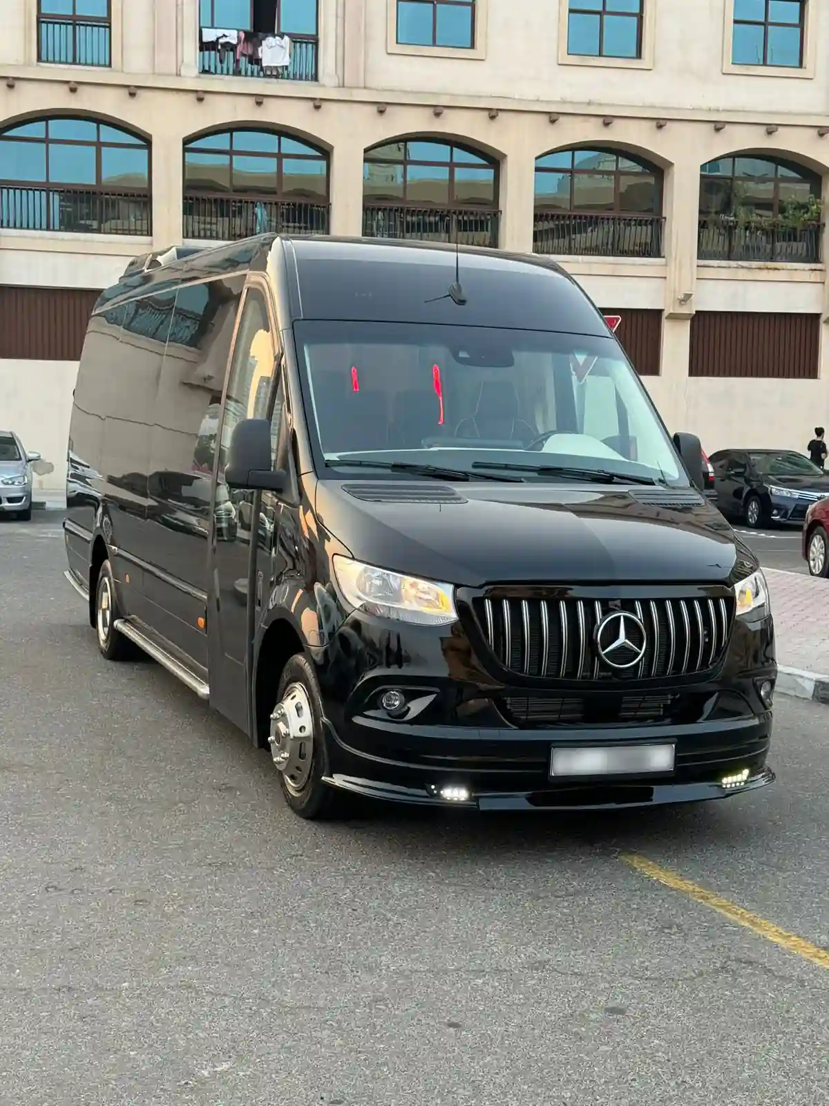 Mercedes Sprinter Ultra Luxury Van chauffeur hire Dubai Abu Dhabi Sharjah