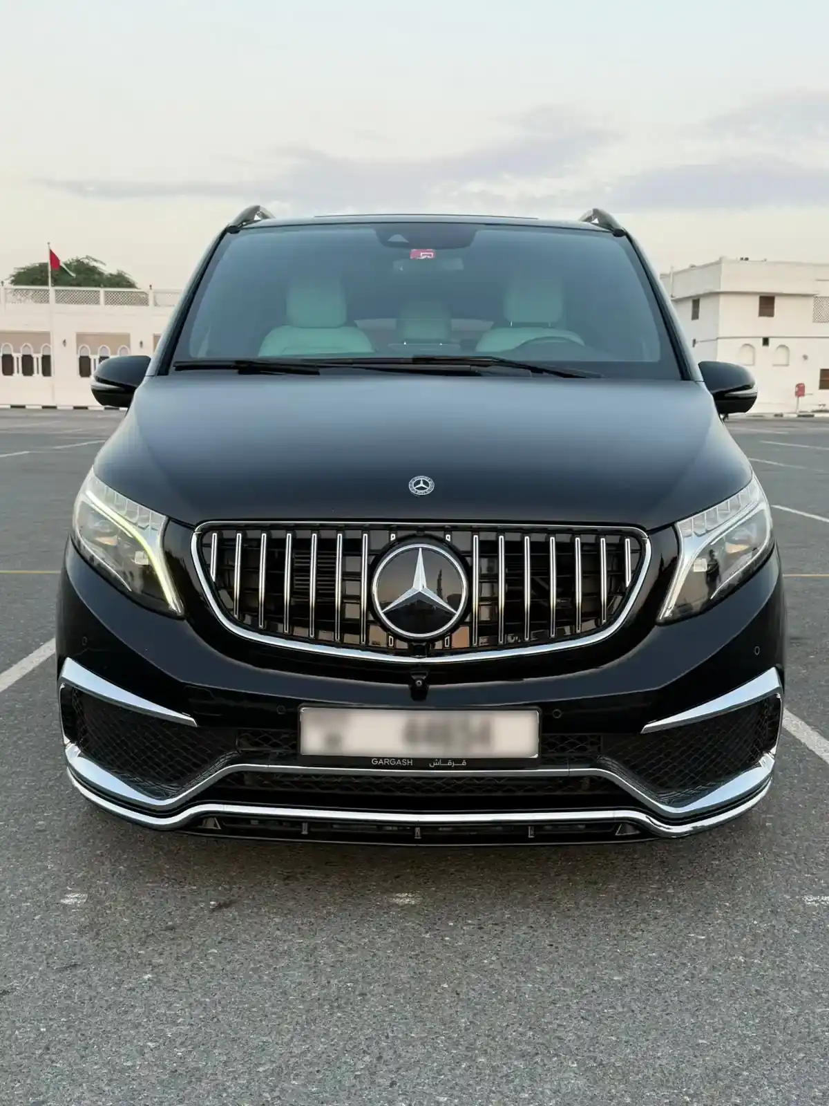Business van chauffeur Dubai Sharjah - Mercedes Vito luxury van rental with driver UAE