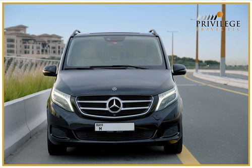 mercedes v class rent with driver